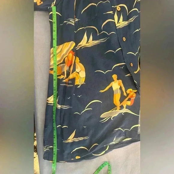 Vintage Ralph Lauren Blue Bird Patterned Shirt - Picture 5 of 6